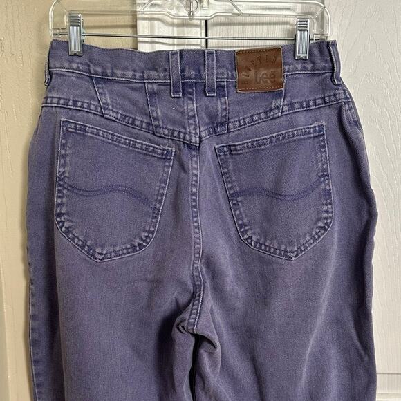 Vintage Purple Lee Riveted Jeans 10 /12 High Waist - Picture 5 of 6